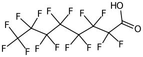 图一:全氟辛酸(PFOA)分子结构式